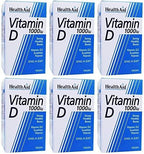 (6 Pack) - HealthAid - Vitamin D 1000iu | 120's | 6 Pack Bundle