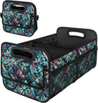 Deosk Car Trunk Organzier for suv,Car Organziers and Storage with 6 Big Pocket,Car Accessories Women/Men 50L Waterproof Polyester Car/SUV/Minivan/Truck(Medium, Leaves)