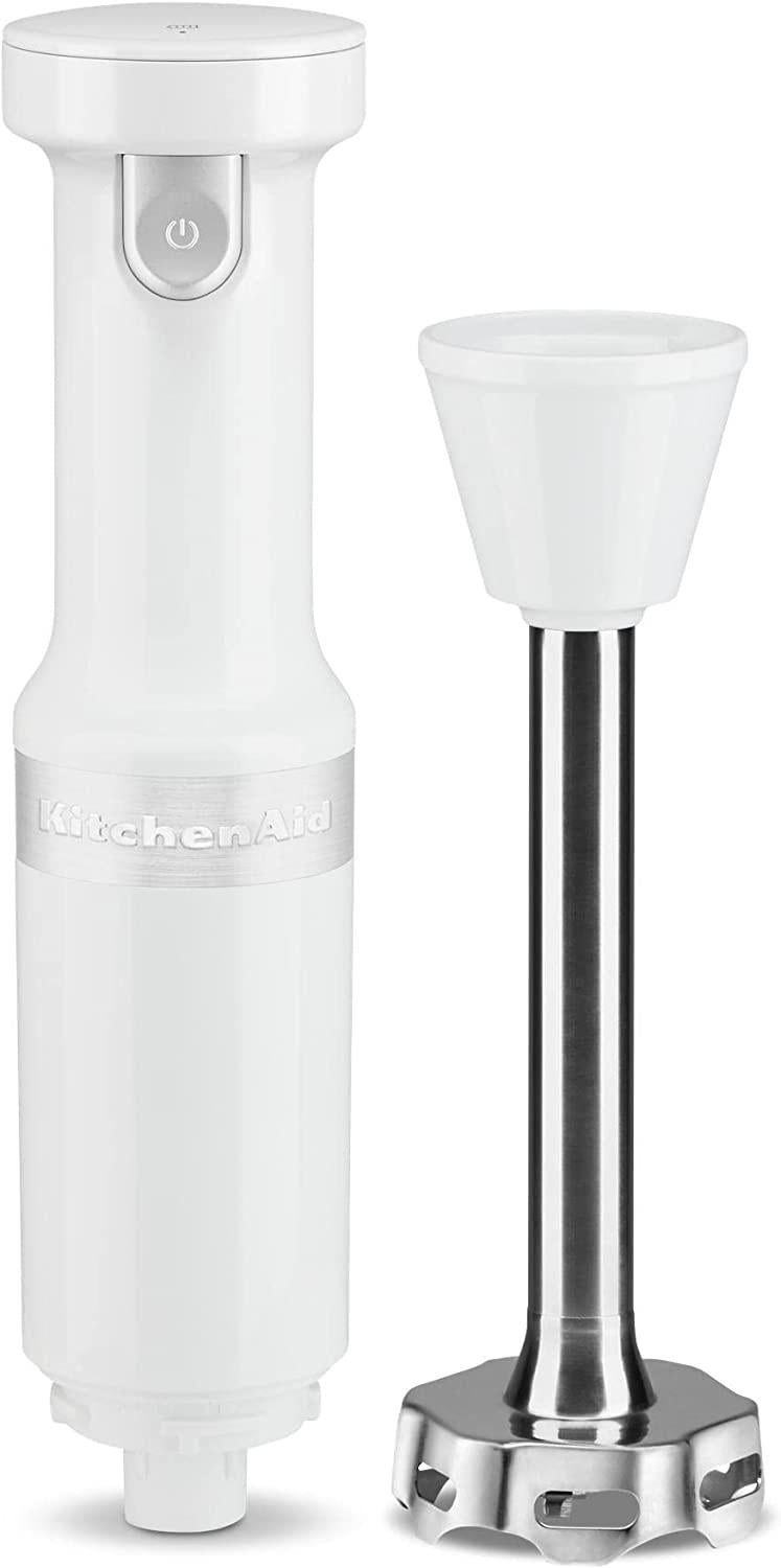 KitchenAid Cordless Variable Speed Hand Blender with Chopper and Whisk Attachment - KHBBV83