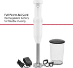 KitchenAid Cordless Variable Speed Hand Blender with Chopper and Whisk Attachment - KHBBV83