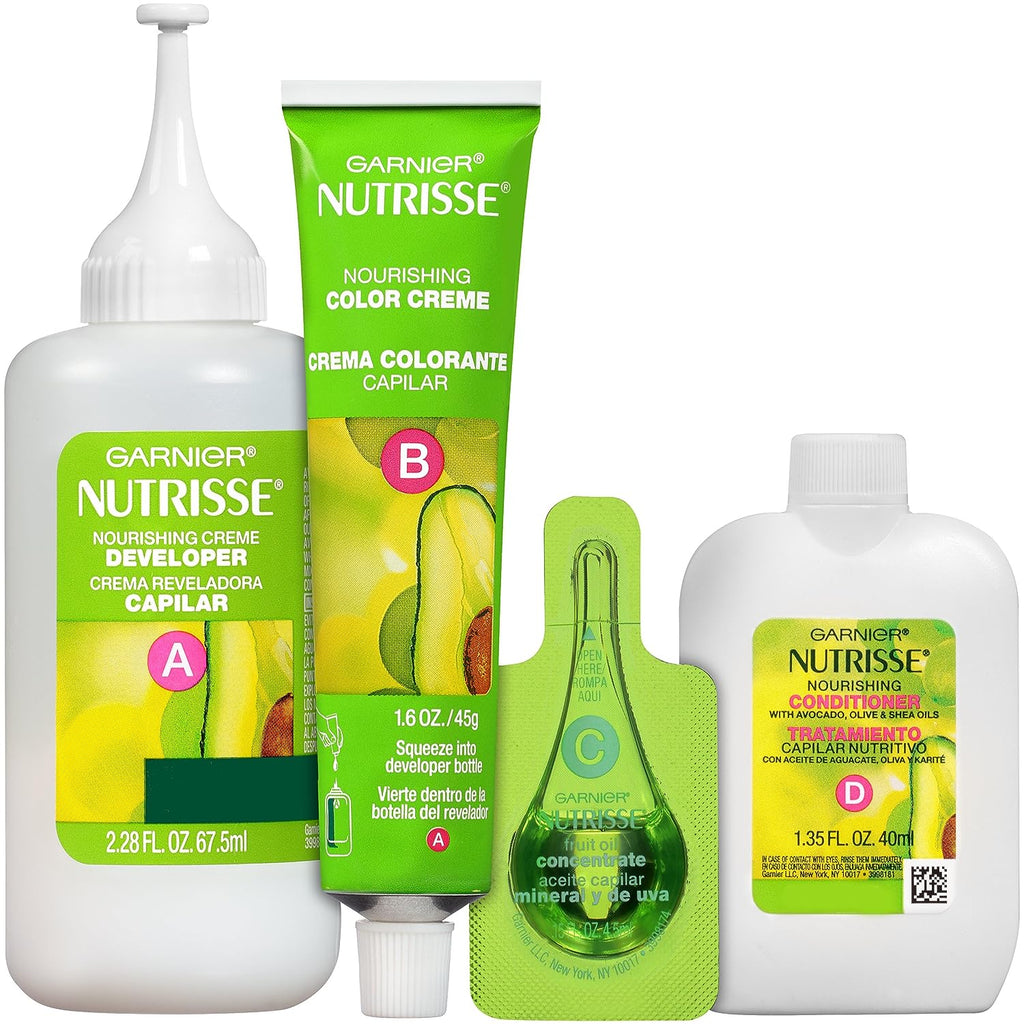 Garnier Hair Color Nutrisse Nourishing Creme, 462 Dark Berry Burgundy (Sugar Beet) Red Permanent Hair Dye, 1 Count (Packaging May Vary)