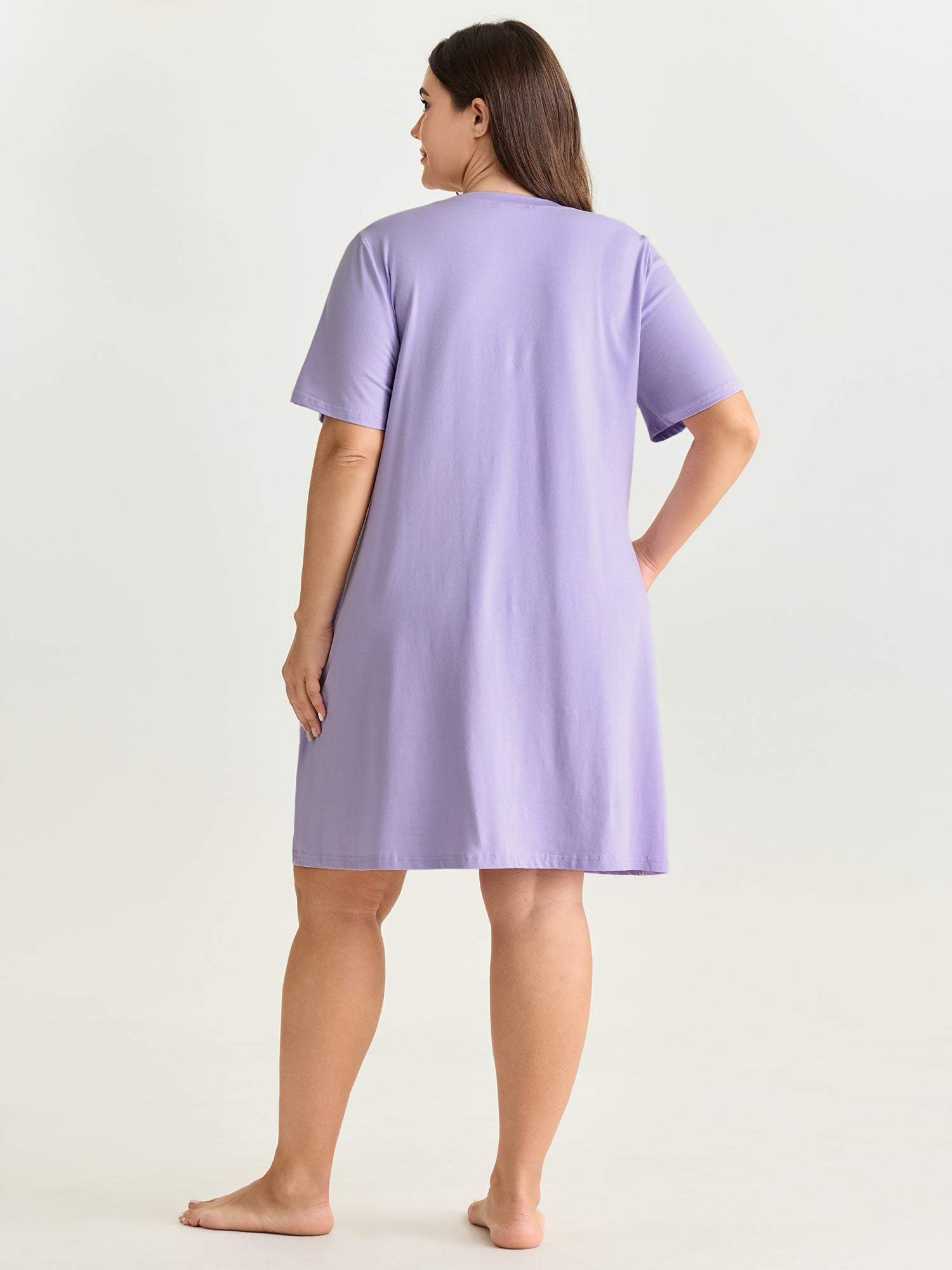 Cotton Ocean Elements Stretchy Lounge Dress
