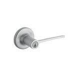 LadSatin Chrome Entry Door Lever Featuring SmartKey Security