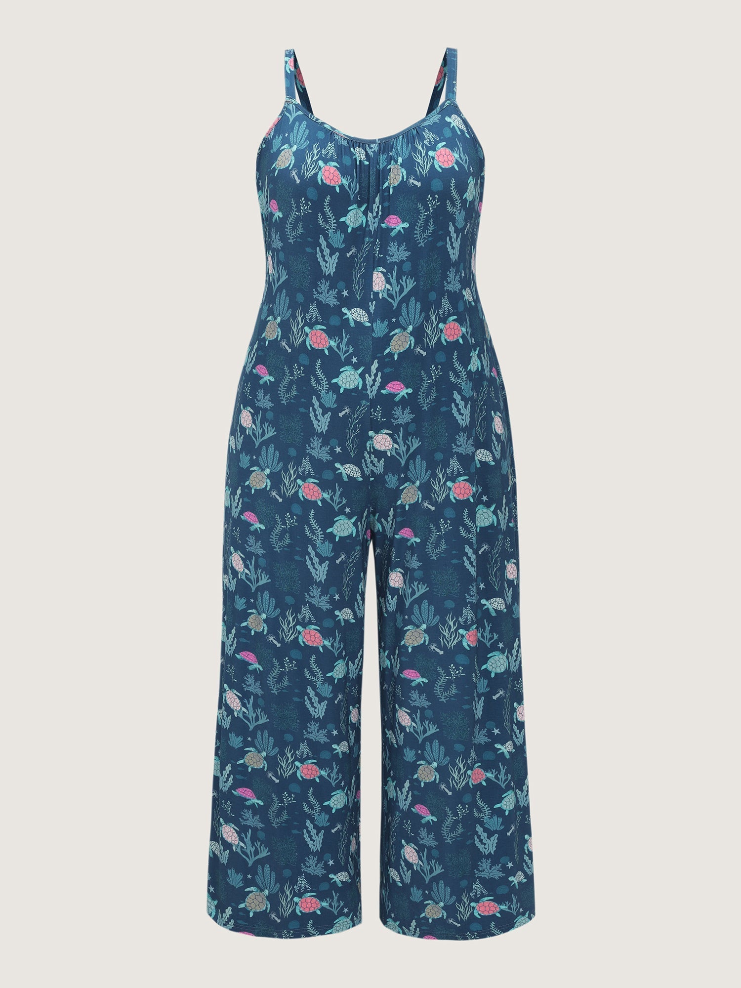 Supersoft Turtle Print Lounge Jumpsuit