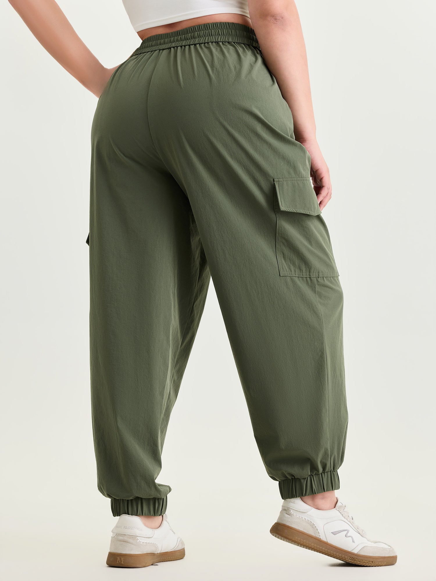 Elastic Waist Pocket Sweatpants