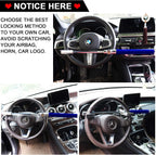 Tevlaphee Steering Wheel Lock Anti Theft Car Device Universal Car Theft Prevention Car Lock Adjustable Length Universal Fit Emergency Hammer Window Breaker Self Defense Heavy Duty Secure(Blue)