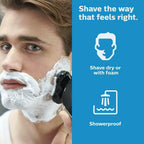 Beard Shaver Philips Norelco Face Shaving Machine Electric Trimmer Wet Dry Black