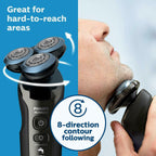 Beard Shaver Philips Norelco Face Shaving Machine Electric Trimmer Wet Dry Black