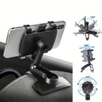 Angle-Adjustable Car Phone Mount: Rotate &amp; Secure Your Phone For Easy Accessibility