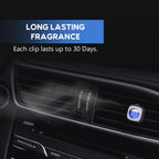 Air Jungles Ocean Scent Car Air Freshener Clip, 6 Car Freshener Vent Clips, 4ml Each, Long Lasting Air Freshener for Car, Up to 180 Days Car Refresher Odor Eliminator