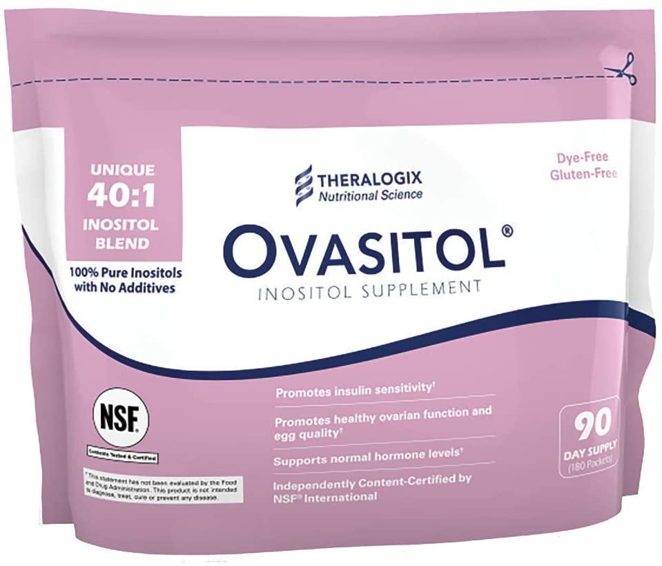 Ovasitol + TheraNatal OvaVite Bundle by Theralogix | Ovasitol Myo and D-Chiro Inositol Blend (90 Day Supply) | TheraNatal OvaVite Preconception Vitamins for Women (90 Day Supply)