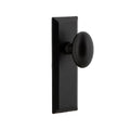 Keep Plate 2-3/8 in. Backset Black Iron PassaHall/Closet AEG Door Knob