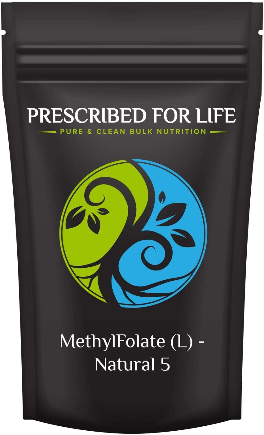 Prescribed for Life Methyl Folate Powder | Bioavailable Folic Acid for Mood and Brain Health | Pure Powdered Vitamin B9 Folate Supplement for Women & Men | 0.5 oz (14.17g)