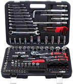 DS-Wang Wrenches Wrench 120pcs Socket Set Car Repair Tool Auto Hand Tool Kit Ratchet Set Torque Wrench Chrome Vanadium Steel Auto Tools Repair Tools