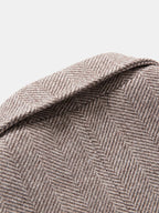 mens business woolen single-breasted thick suit collar casual overcoat