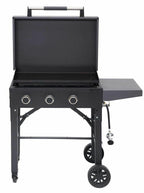 Grill Propane Gas Griddle 28 Inch Portable 3 Burner Grease Management System New