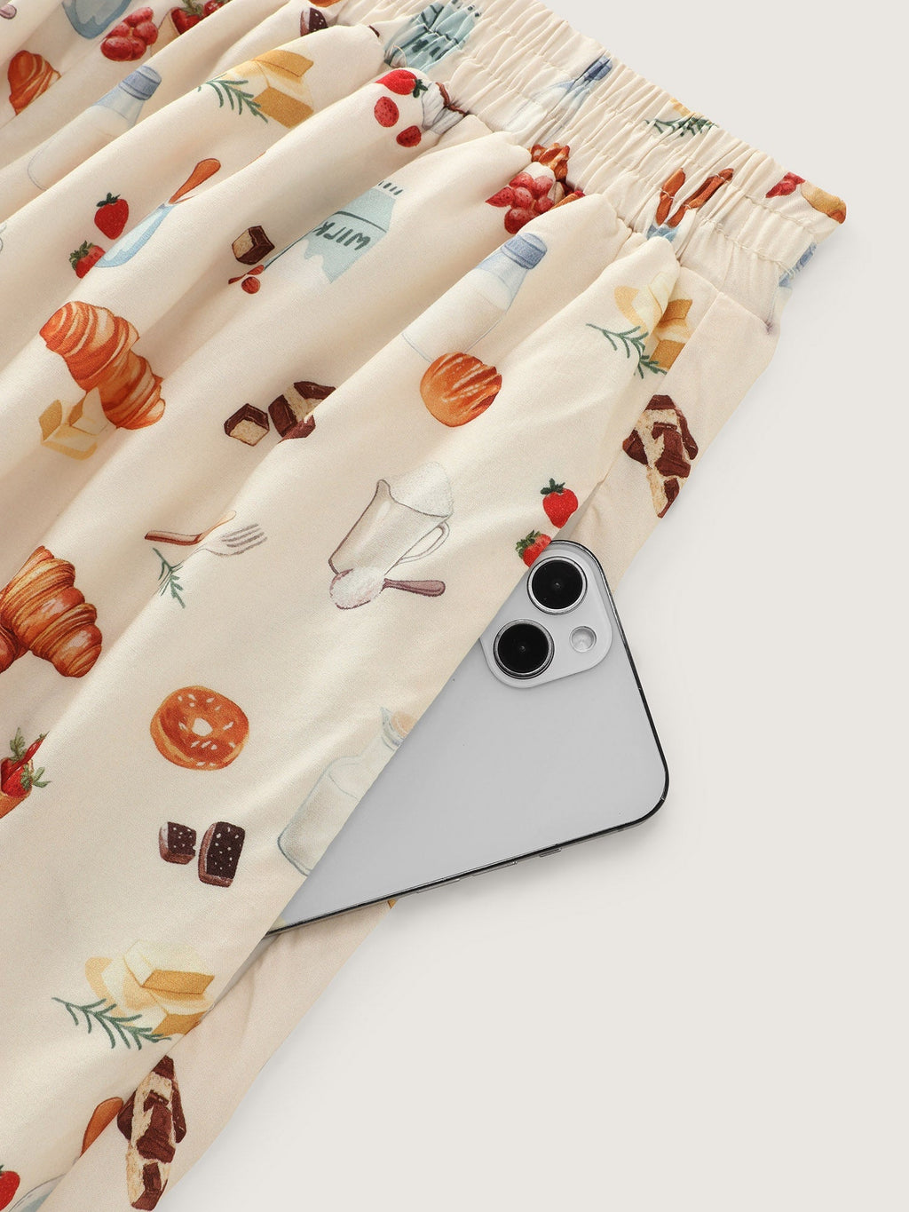 Supersoft Butter Croissant Print Lounge Set
