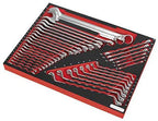 Sealey TBTP03 Tool Tray with Spanner Set 35pc
