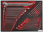 Sealey TBTP03 Tool Tray with Spanner Set 35pc