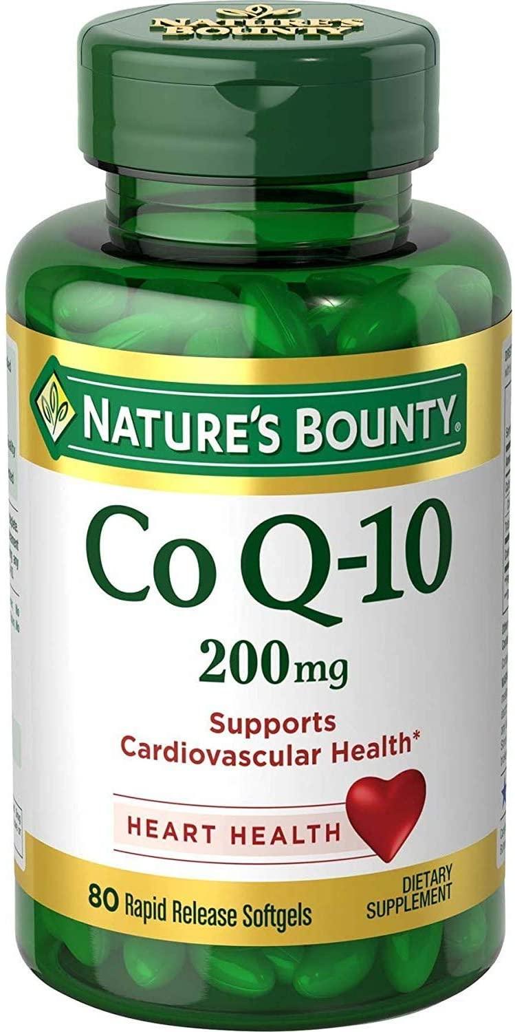 Nature's Bounty Co Q-10 Extra Strength 200 mg Softgels 80 ea (Pack of 10)