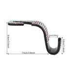 2pcs Artificial Diamond Car Hook, Car Hidden Car StoraHook Creative Car Seat Hook Hanger Car Accessories For Women