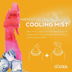 O2COOL Deluxe Handheld Battery Powered Water Misting Fan (Raspberry)