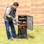 30-Inch Outdoor Vertical Propane Gas BBQ Meat Smoker Grill (2 Pack)