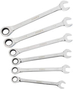 Sunex 9937 6 Pc. Super Jumbo Ratcheting Wrench Set (Includes Roll-Case)