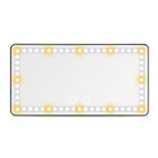 Rechargeable LED Car Makeup Mirror - Sun Visor Mirror With Fill Light For Beauty On-the-Go!
