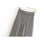 plaid tweed pants