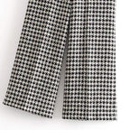 plaid tweed pants