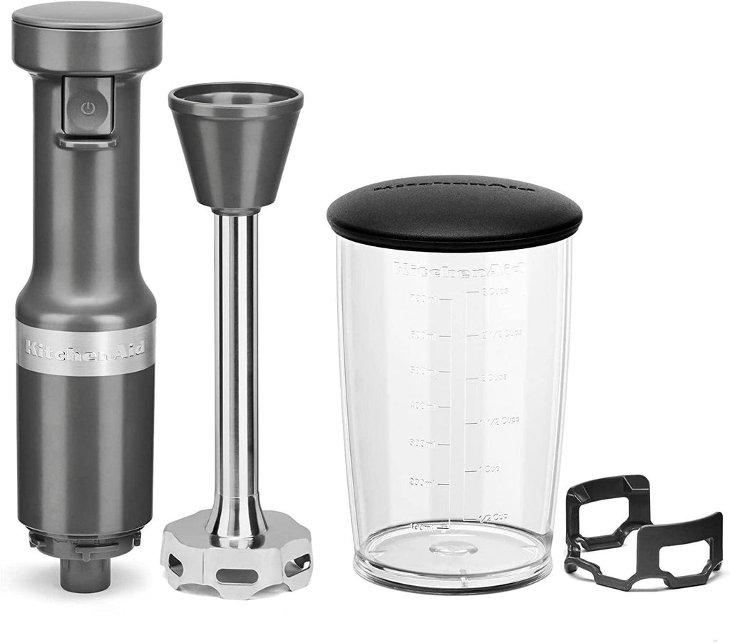KitchenAid Variable Speed Corded Hand Blender - KHBV53, Matte Charcoal Grey, 8 in