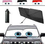 Coricha Windshield Sunshade Umbrella Brella Shade for Car Sun Shade Cover 31 * 57" As Seen on TV UV Block Front Window Heat Insulation Protection (Grey)