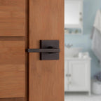 Halifax Square Venetian Bronze Privacy Bed/Bath Door Lever