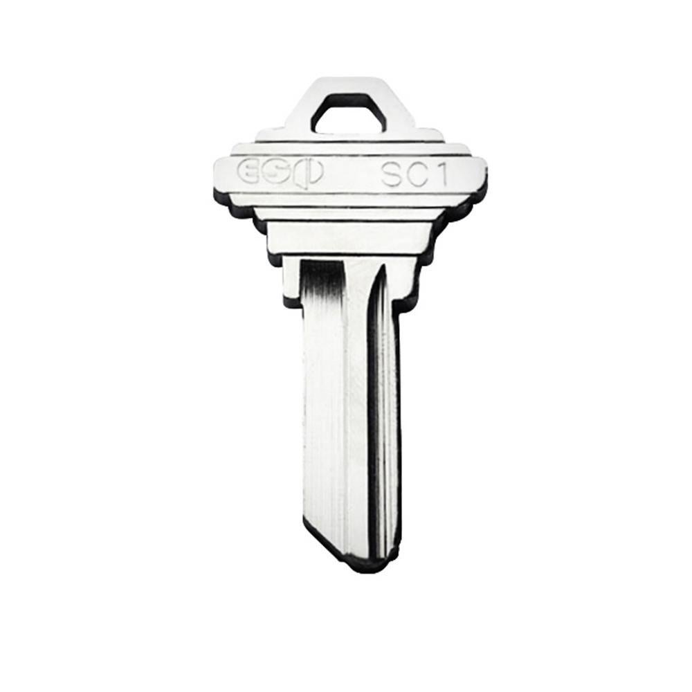 Steel Grade 3 Entry Door Knob with 12 SC1 Keys (6-Pack, Keyed Alike)