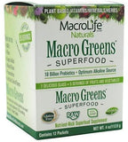 MacroLife Naturals Macro Greens 5ct Survival Bundle - 38 Superfood Powder, Antioxidant-Herbal Blend, Non-GMO Vegan, Immune - 4 x 30oz (360 Servings) + 12 Packet Travel Box