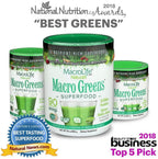 MacroLife Naturals Macro Greens 5ct Survival Bundle - 38 Superfood Powder, Antioxidant-Herbal Blend, Non-GMO Vegan, Immune - 4 x 30oz (360 Servings) + 12 Packet Travel Box