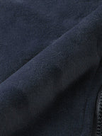 mens thicken fleece lined velour stand collar solid warm overcoats with pocket