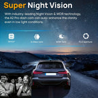 3 Inch 1080P Dual Lens Dash Cam For Cars,Front And Inside,Full HD 1080P Car Camera With Loop Recording,Night Vision,Wide Angle Car DVR Camera Car Video Recorder Vehicle Black Box