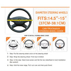 Upgrade Your Ride With A Carbon Fiber Sports Steering Wheel Cover!