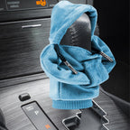 ZHSMS Gear Shift Cover, Universal Shift Knob Cover, Funny Sweater Hoodie for Gearshift, 4.7 Inch Car Shifter Stick Protector Decoration(Khaki/Red/Blue)