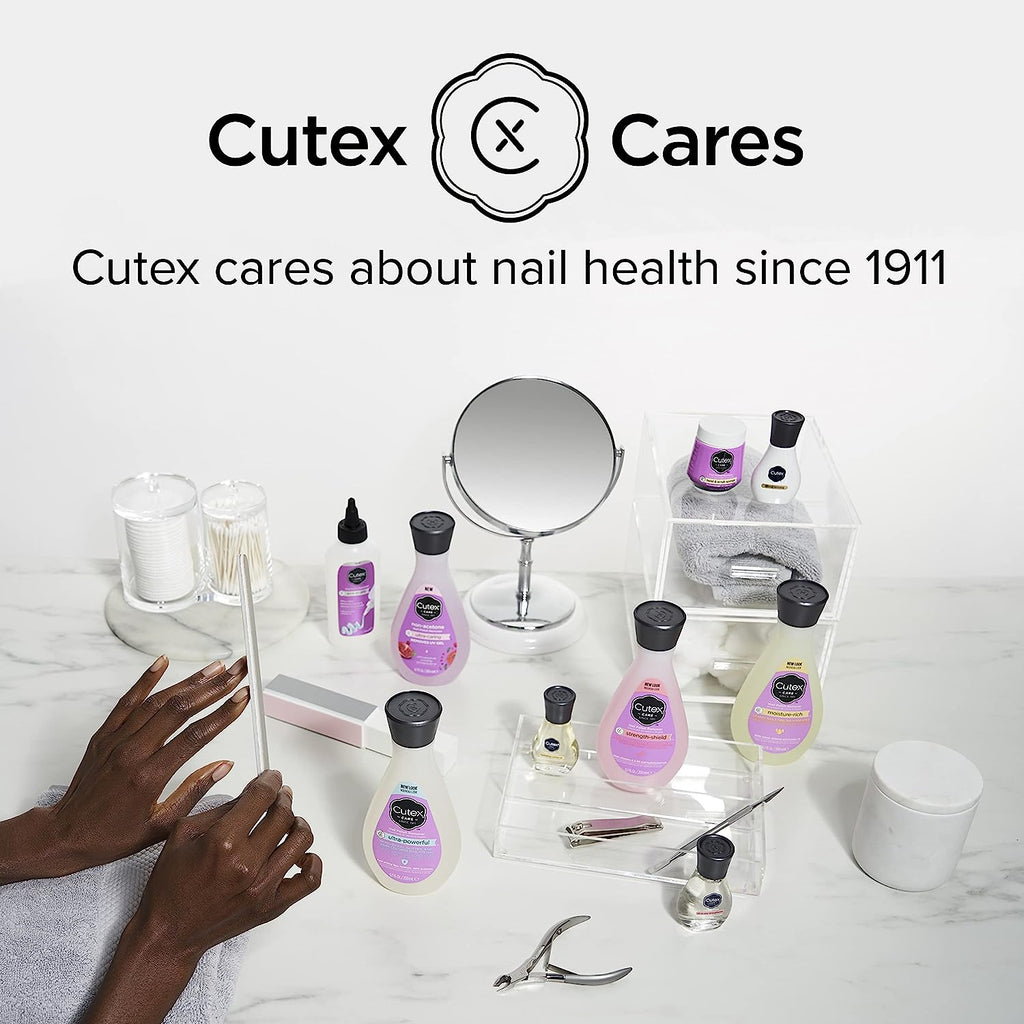 Cutex Gel Nail Polish Remover, Ultra-Powerful &amp; Removes Glitter and Dark Colored Paints, Paraben Free, 6.76 Fl Oz