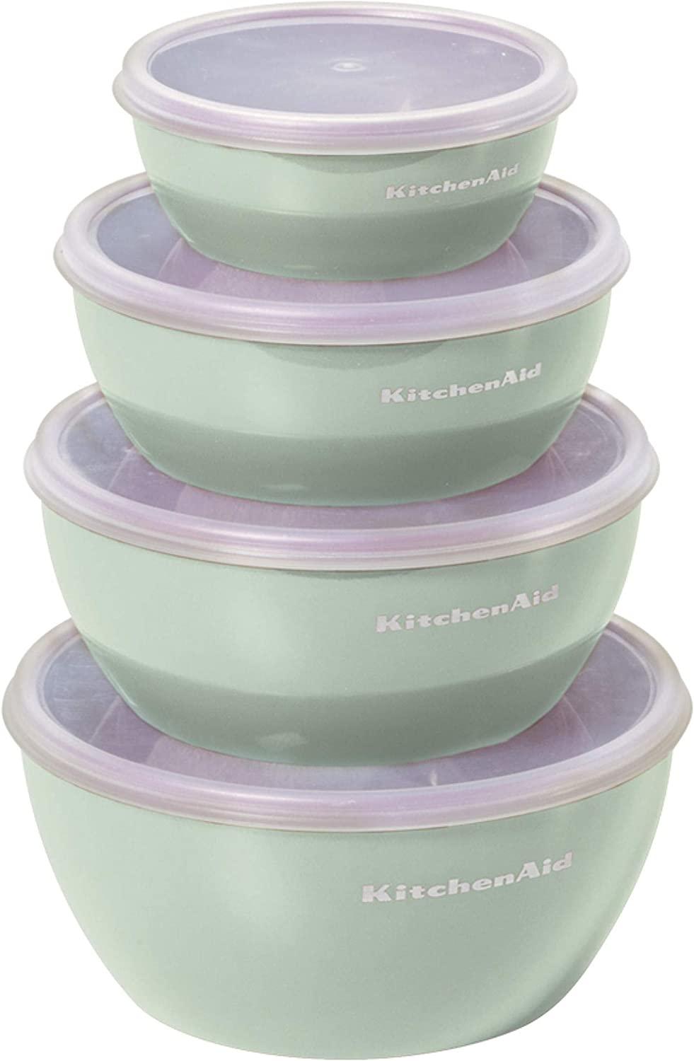 KitchenAid Prep Bowls with Lids, Set of 4, Pistachio