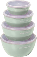 KitchenAid Prep Bowls with Lids, Set of 4, Pistachio