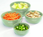 KitchenAid Prep Bowls with Lids, Set of 4, Pistachio