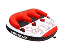 Airhead Riptide 3 Triple Rider Inflatable Boat Towable Backrest Tube (2 Pack)