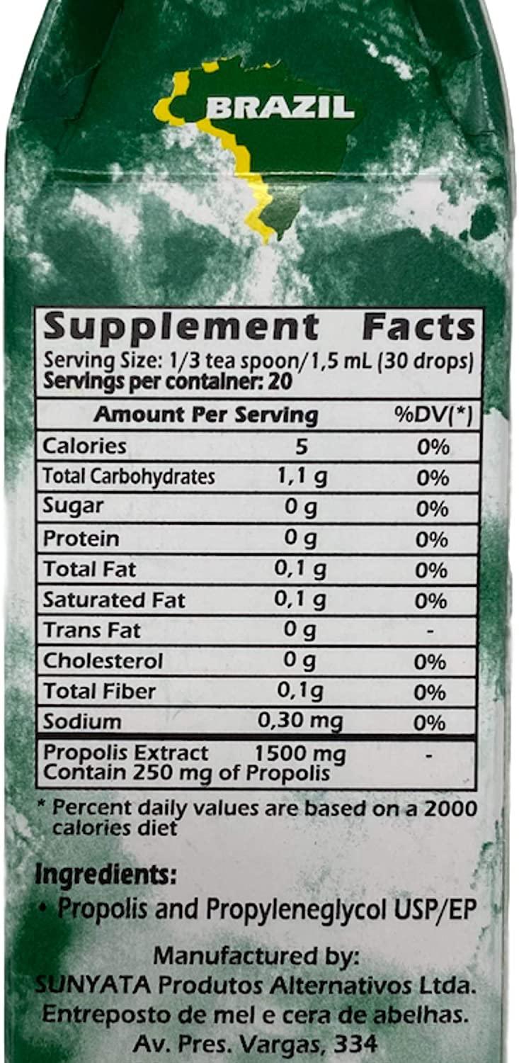 PON LEE Brazil Green Bee Propolis Liquid Extract NO Alcohol 30ML 25 Pack