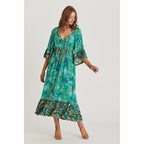 bohemian floral maxi dress