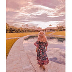 bohemian floral maxi dress