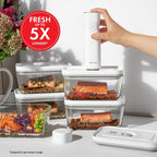 ZWILLING Fresh & Save Medium Glass Airtight Food Storage Container, Meal Prep Container, Food Saver